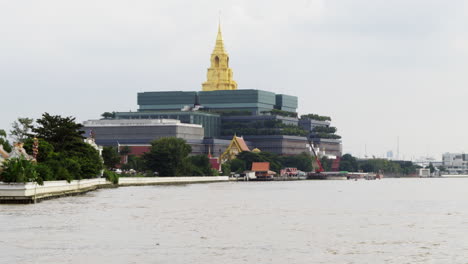 new parliament building in bangkok with golden buddha statue and chao phraya river view an iconic thai government venue for house of representatives sessions