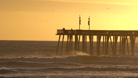 vistas del atardecer en pismo beach, california