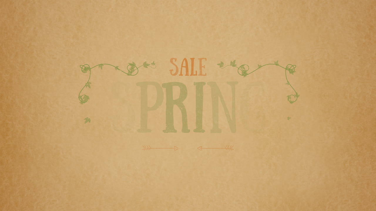 primavera en ahorros vibrante verde anuncio de venta de primavera en papel decorativo