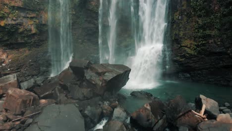 first-person view towards nauyaca waterfalls in costa rica