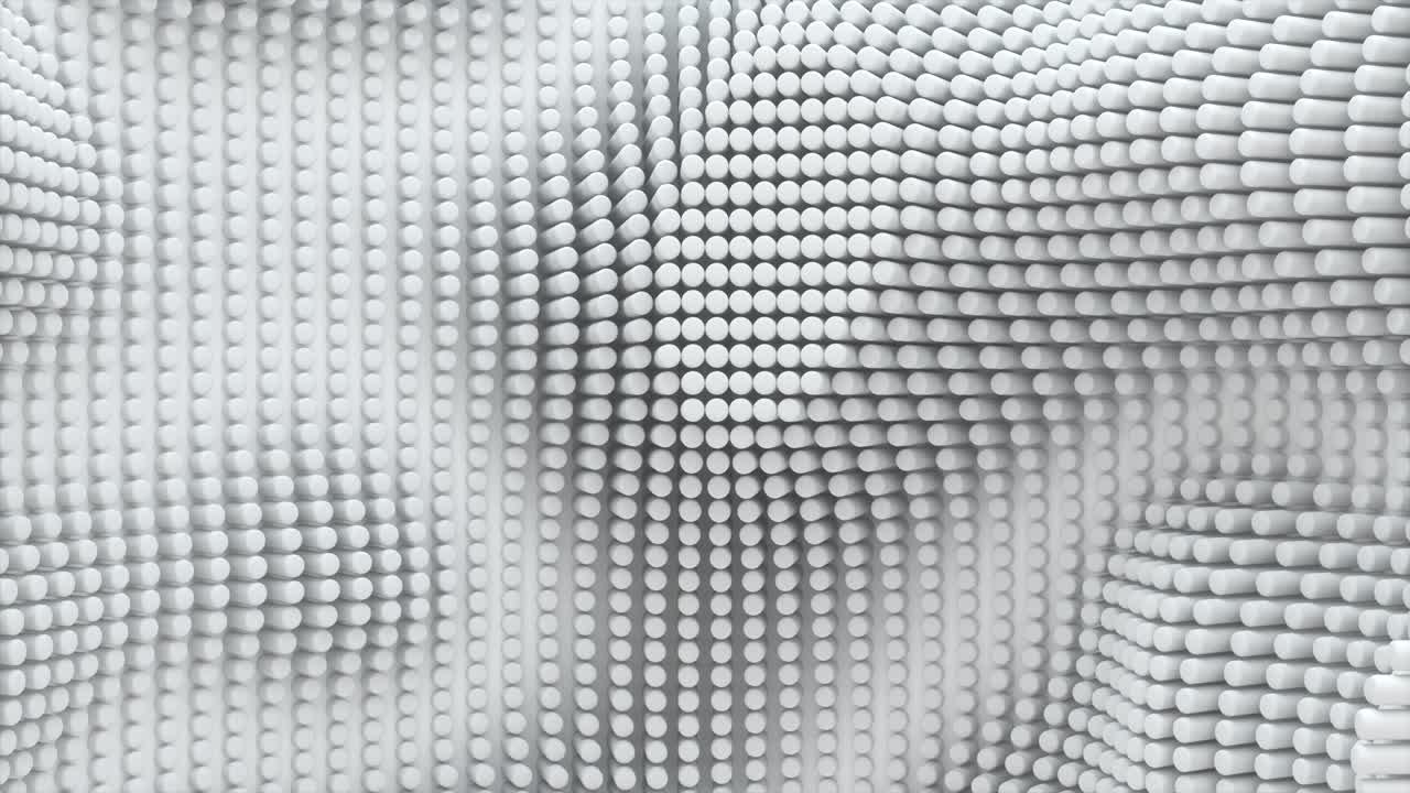 griglia curva di cilindri a circuito