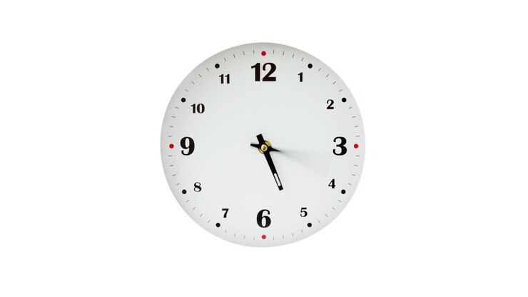 Shooting of hours. Time lapse. Shooting of the dial of hours