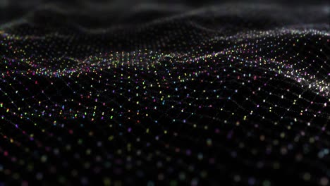 el fondo abstracto de las ondas de partículas digitales abstractas.