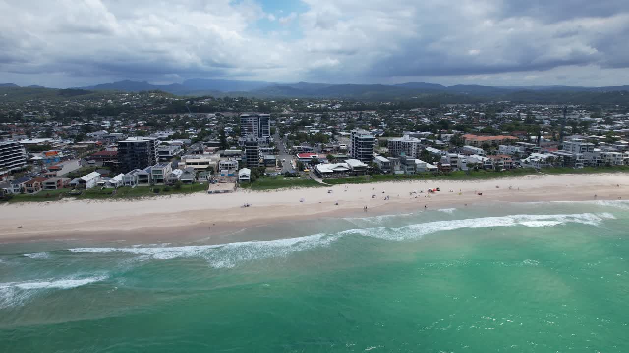 playa de palma - costa dorada del sur - queensland qld - australia - disparo de avión no tripulado