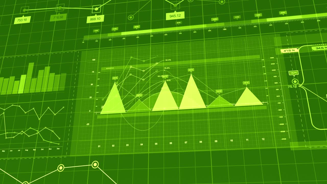 주식 시장 비즈니스 그래프 및 차트 금융 개념