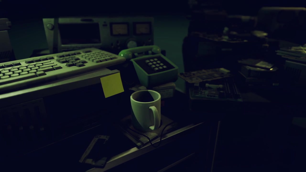 Prebroadcast preparation area featuring serene ambiance and essential tools