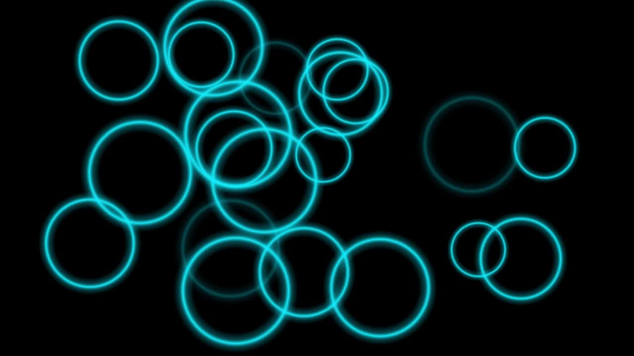 animación de partículas de forma de anillo gráficos de movimiento