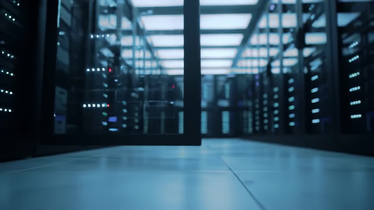 Modern Server Room Interior
