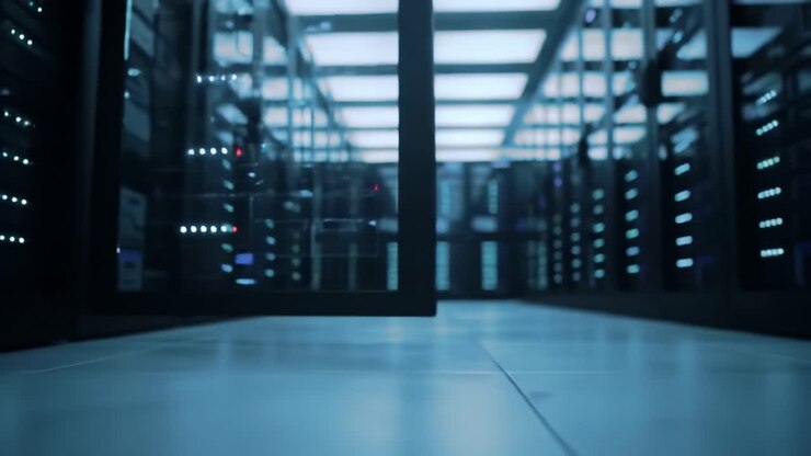 Modern Server Room Interior