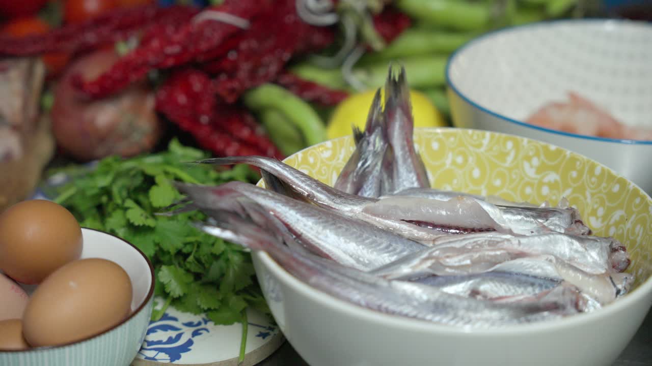 bodegón de ingredientes para recetas de comida mediterránea