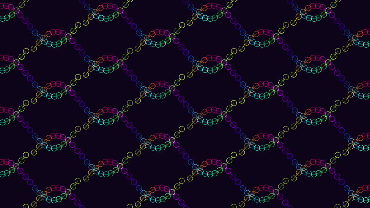 patrón de zigzag colorido en fondo negro