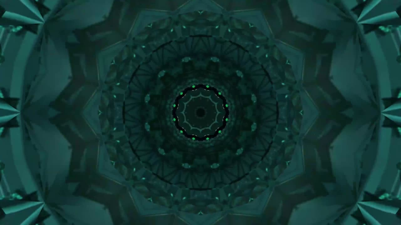 macro caleidoscopio giratorio de piedras preciosas. bucle sin costuras.