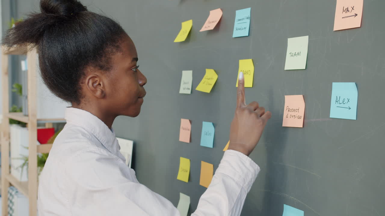 Woman Planning Project on a Project Board