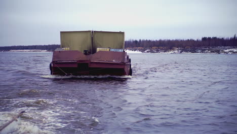 river barge on water