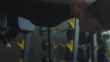 woman performing strength training exercises in a gym