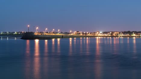 Timelapse-De-La-Noche-Al-Día-En-El-Muelle-De-Nimmo