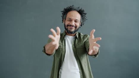 man dancing and gesturing