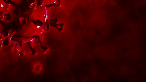 abstract coronavirus moving virus-cell -  motion graphics (loop)