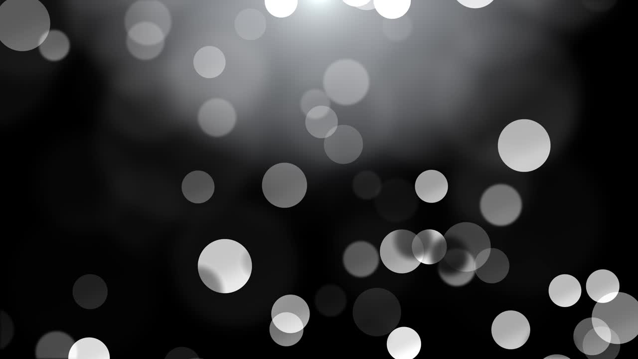 4k sovrapposizione bokeh in bianco e nero, elegante e deliziosa animazione a ciclo di particelle bokeh.