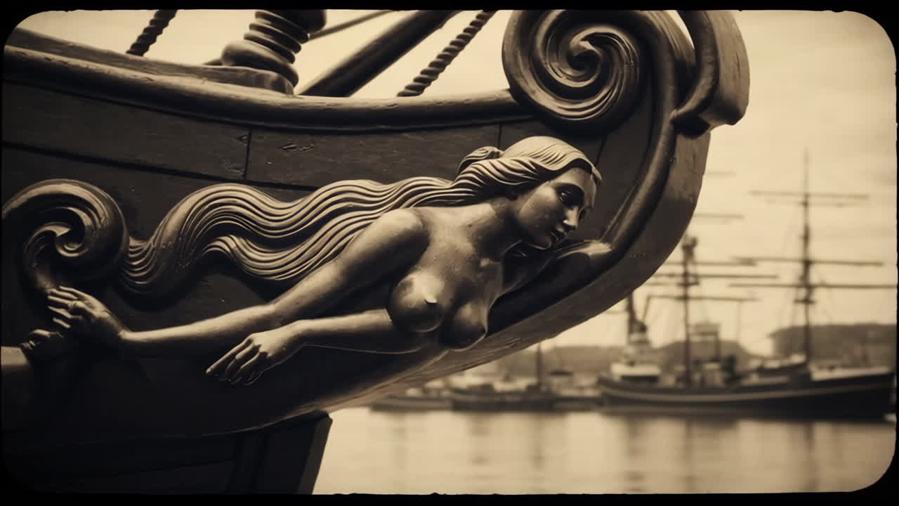 Vintage Ships at Harbor