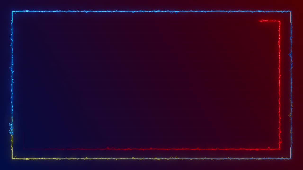 Futuristic neon frame glowing deep backdrop blend of red blue electric lights for digital overlays