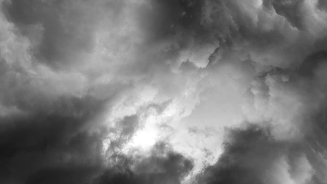 4k 무거운 번개 폭풍 배경