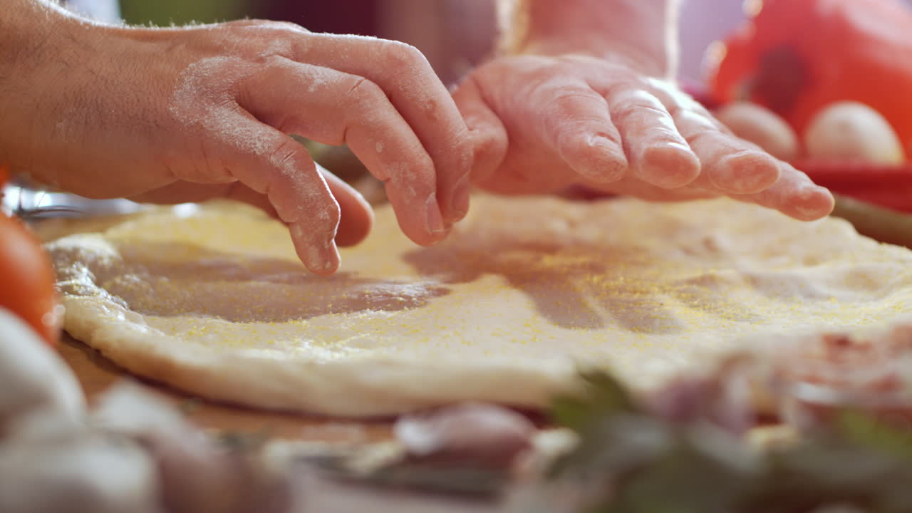 Fare l'impasto della pizza