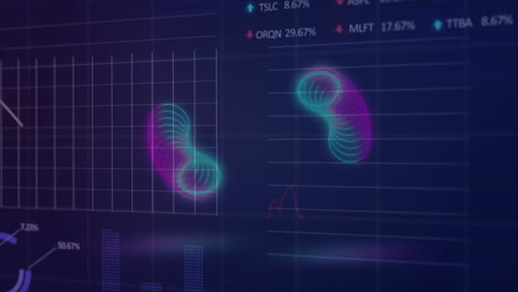 Animation-Von-Neon-Spiralformen-In-Nahtlosem-Muster-über-Statistischer-Börsendatenverarbeitung