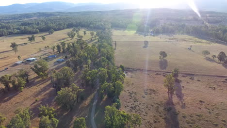 panorámica sobre potrero rural