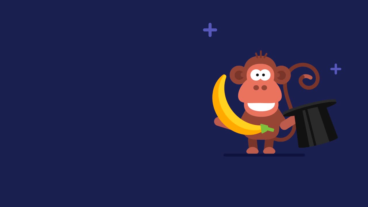 mono y estrellas parpadeantes personaje animal gracioso horóscopo chino