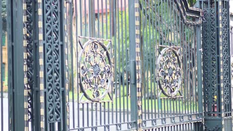 decorative gate gradually opens in hanoi, vietnam