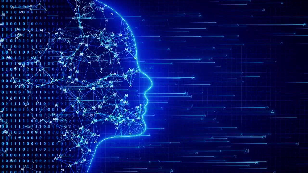Digital ai artificial intelligence futuristic brain animation human interface concept robotic system