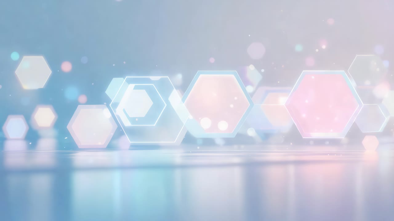 추상 육각형 배경