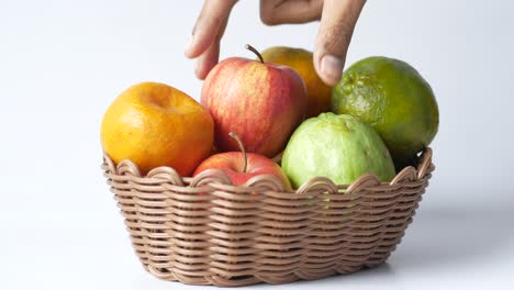 assortment of fruits in a basket