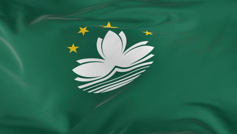 waving  looped flag as  background macau