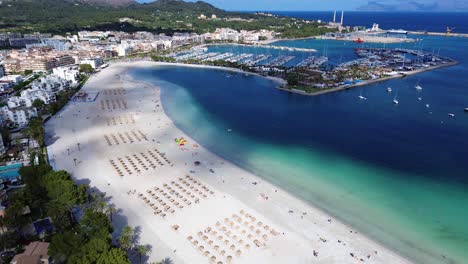 mallorca balearic islands spanish holiday destination mediterranean sea, aerial drone
