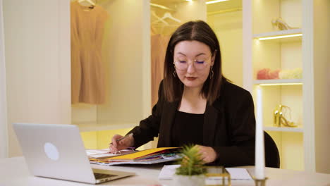 asian woman in wedding dress shop