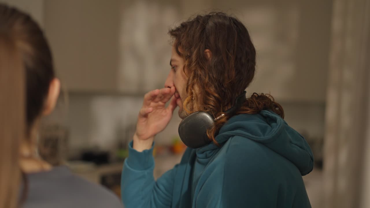 People Talking Indoors