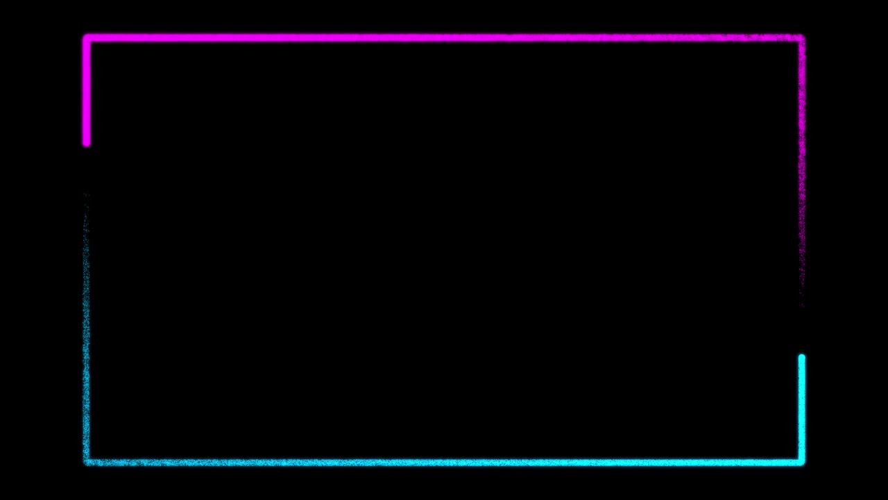 핑크와 파란색의 네온 경계 직사각형 배경 - 원활한 애니메이션 루프
