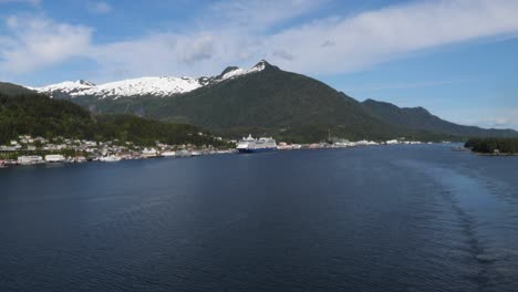 sailing out from ketchikan, alaska.