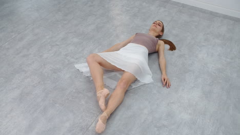 ballet dancer stretching