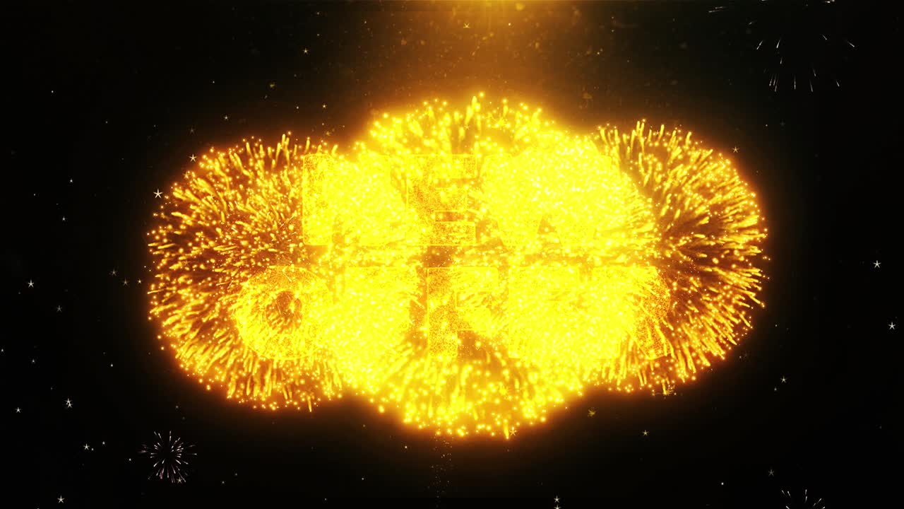 New Offer Announcement with Fireworks and Glitter