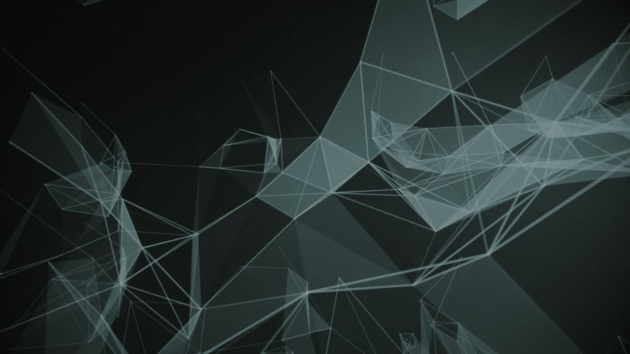 Crypto coin  currency promotion intro. Abstract geometric background with connecting dots and lines.