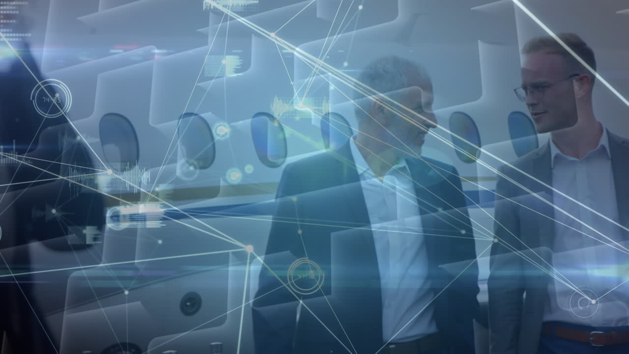 공항에서 코카서스 사업가들에 대한 연결 네트워크의 활성화