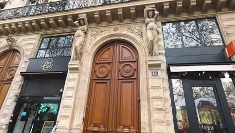 time-lapse of a historic building's facade in europe