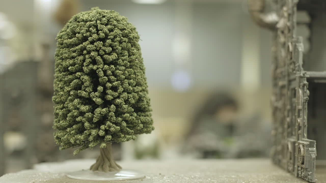 미니어처 중세 일 세트, 나무 가까이