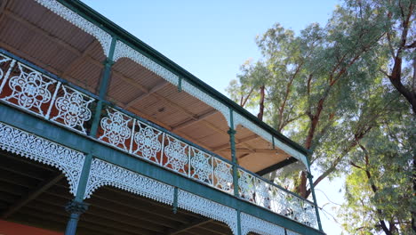 shot of old architecture on a building in bourke, nsw australia