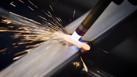 welding process on metal components