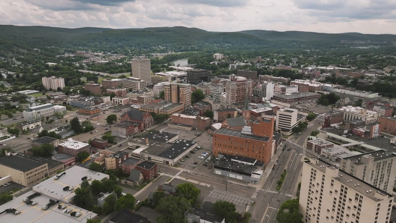 Binghamton in una giornata estiva. Scattato nella contea di Broome, New York