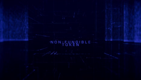 abstract digital no fungible token ciber ciudad fondo stock video usa, tecnología, elementos loopables ciudad diseño partícula, abstract, fondos